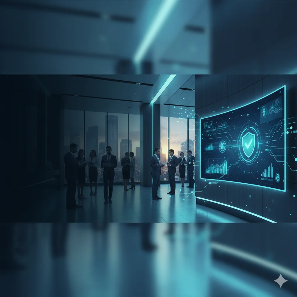 Banking & Financial Services — Trust, Security & Digital Agility industry background