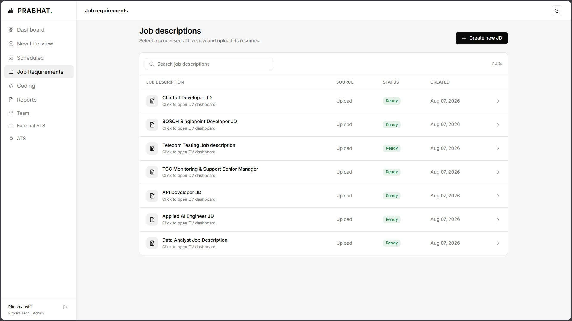 Job Requirements